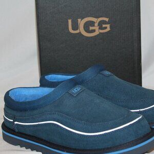 NIB‎ UGG MEN'S 7 WOMEN'S 9 CALI WAVE SUEDE SHEARLING LINED SLIPPERS BLUE